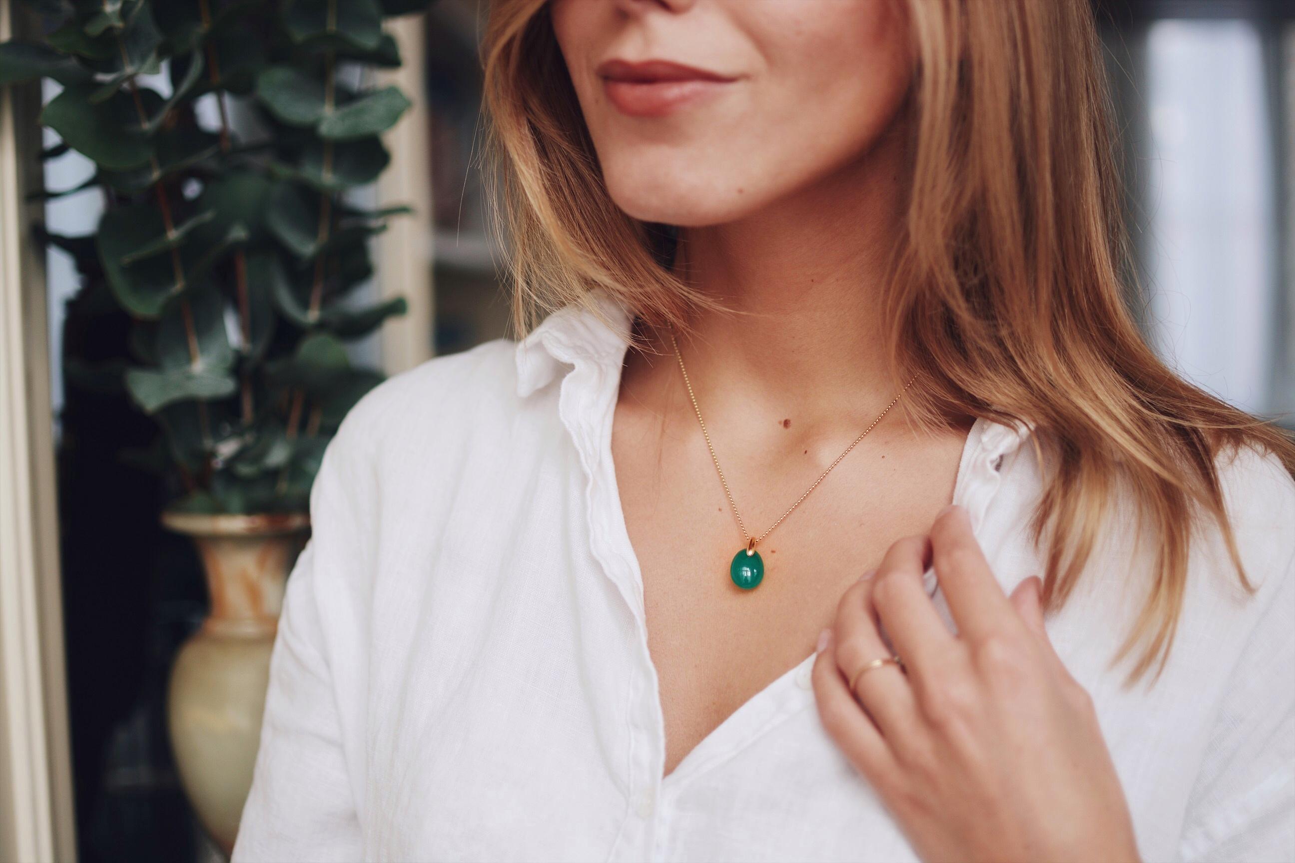 Green Pendant Necklace